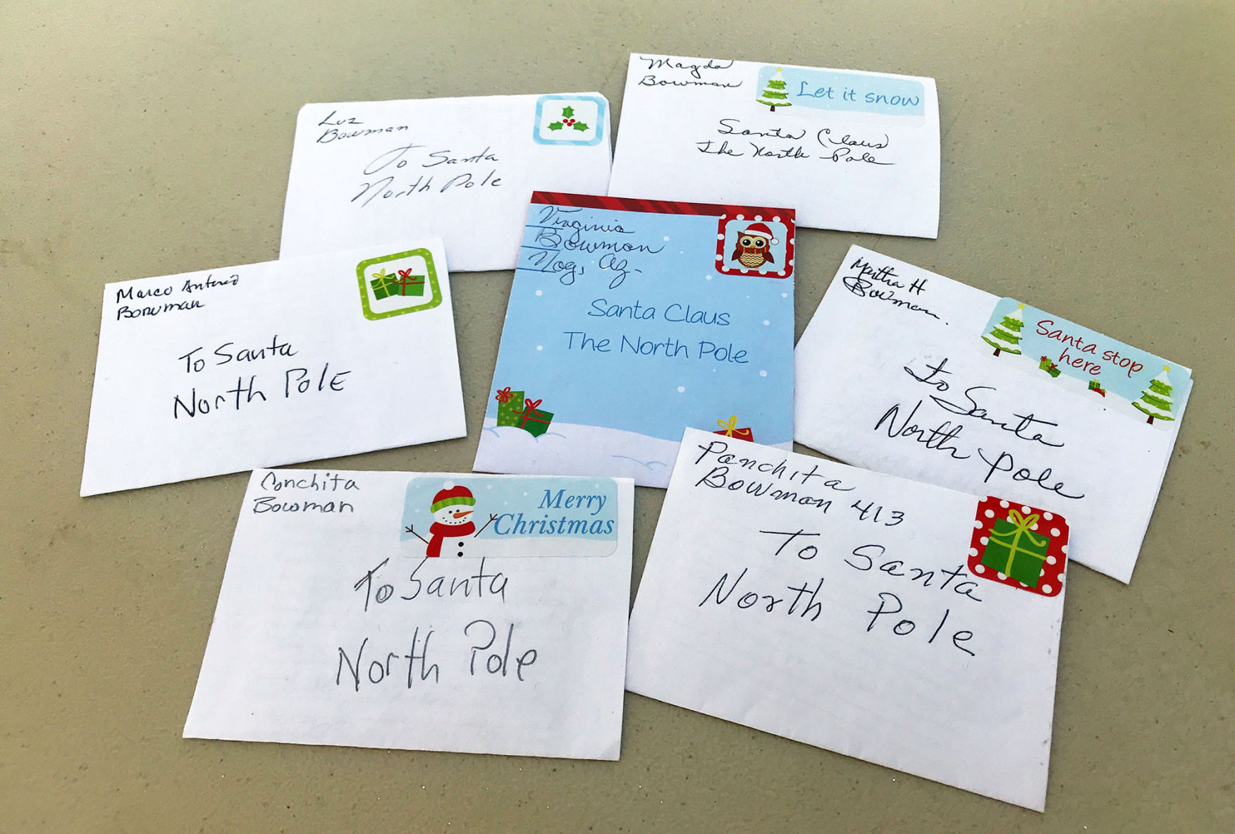 Bowman Christmas letters